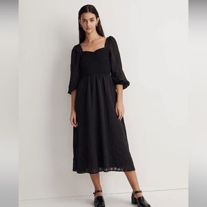 Madewell Lucie Sweetheart Midi Dress